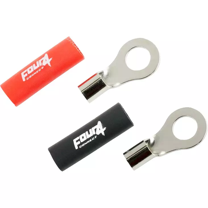 Rengasliitin 10mm2 m8 punainen ja musta - Abikot - 6430042121724 - 1