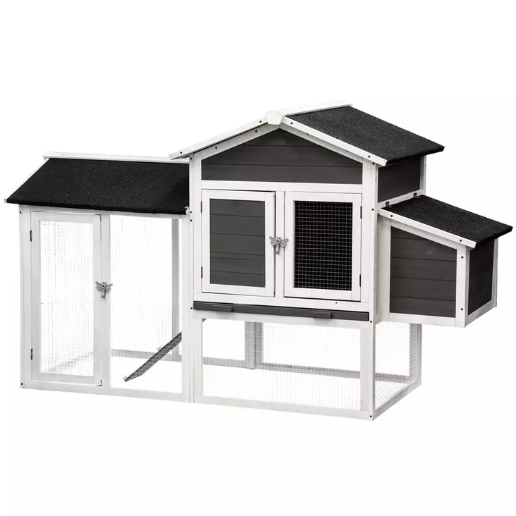 tyylikäs kanala harmaa-valkoinen tarmo - Kanakopit ja tarvikkeet - 6410416037844 - 1