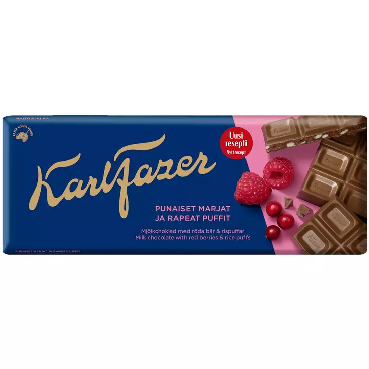 Fazer suklaa punaiset marjat - Suklaalevyt ja konvehdit - 6416453014794 - 1
