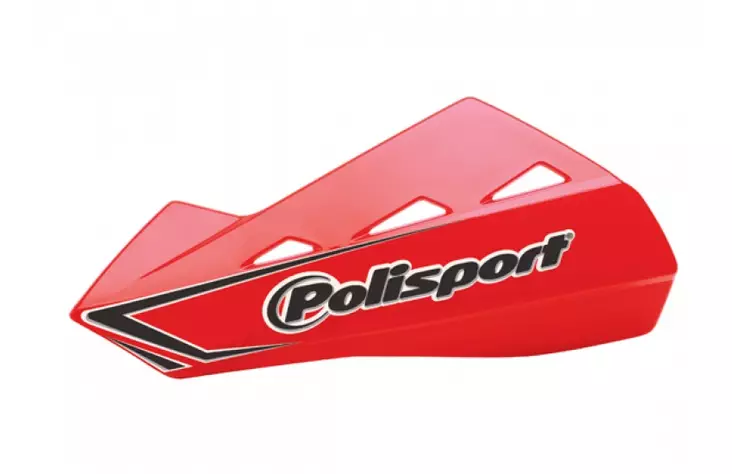 Käsisuojat Polisport Qwest + kiinnikesarja punainen - Käsisuojat ohjaustankoihin MX ja enduro - 5604415061264 - 2