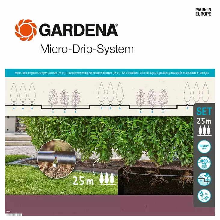Gardena micro drip kastelujärjestelmä 13mm 25m - Vesiletkut - 4066407003064 - 1
