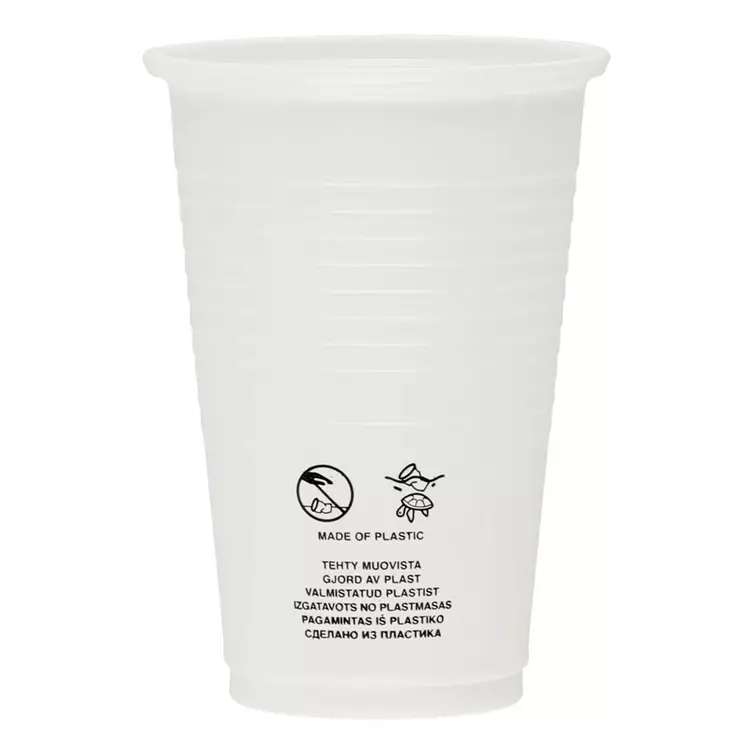 Kertakäyttö muovimuki - Kertakäyttöruokailuvälineet ja servetit  - 6410410187354 - 1