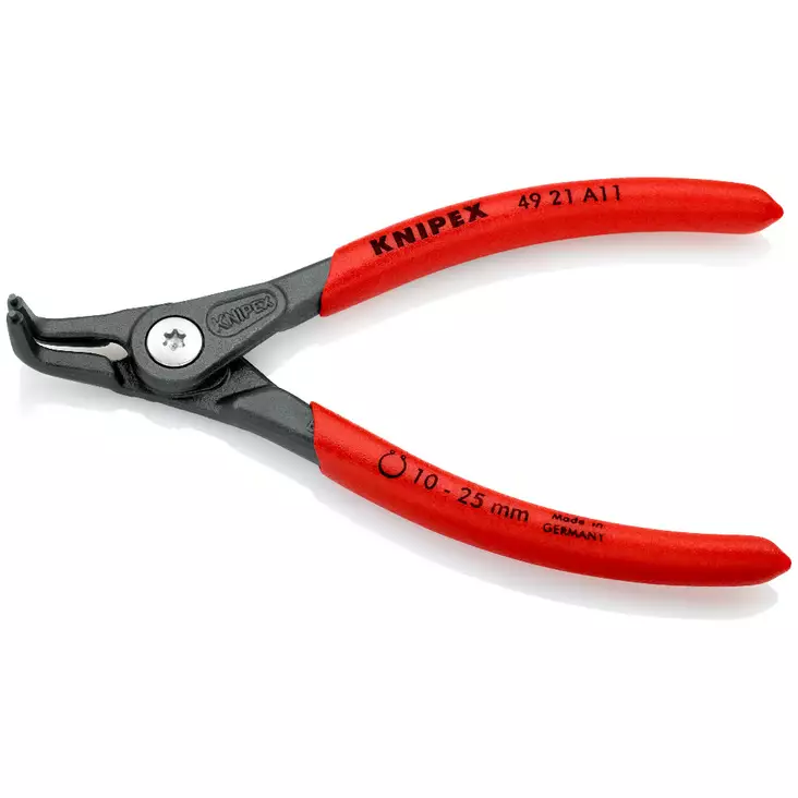Knipex 49 21 a11 kulmamalli ulkorengaspihti 130mm, 90° kulmakärjet näkyvissä - Lukkopihdit ja lukkorengaspihdit - 4003773048824 - 1