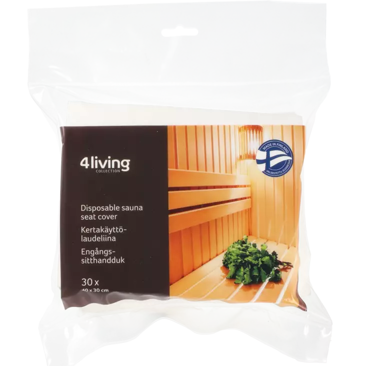 Laudeliina kertakäyttö 30 kpl - Löylytuoksut ja tekstiilit - 6410416289724 - 1