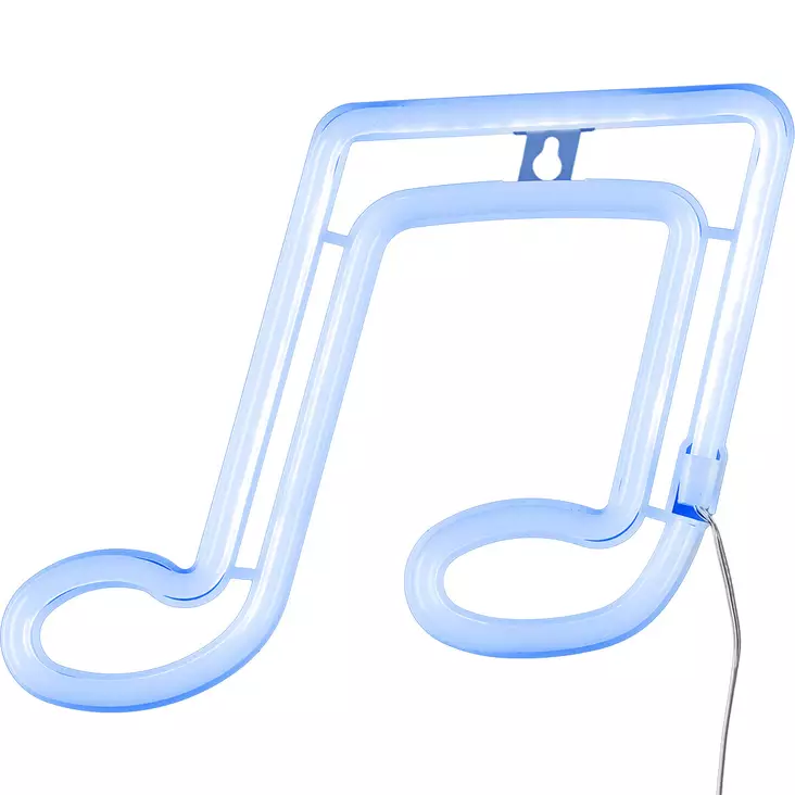 Led neonvalo nuotti sininen - Valokoristeet - 6410416480794 - 1