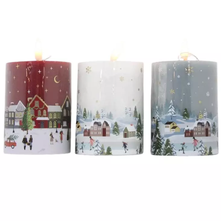 Led kynttilä jouluteema - Led-kynttilät - 8721037605984 - 1