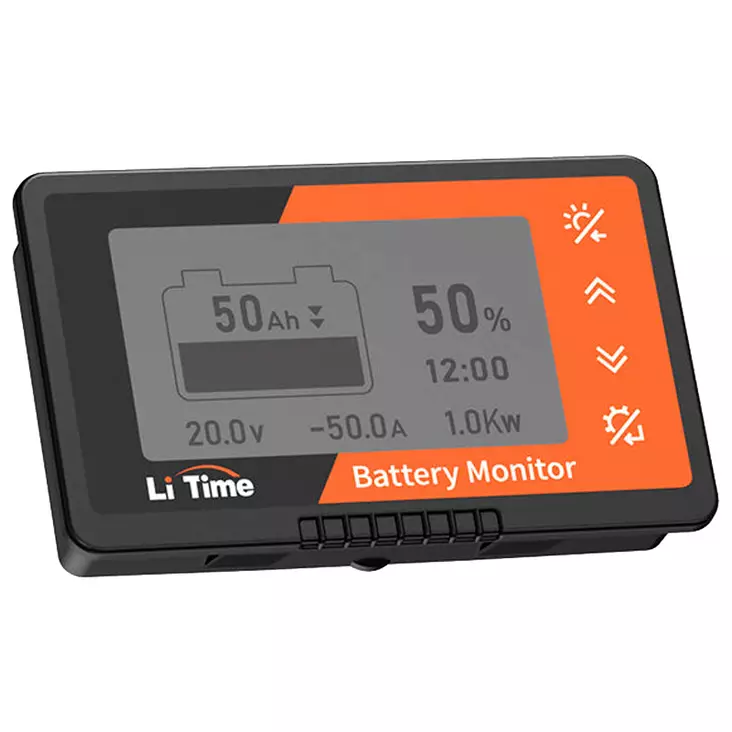 Litime 500a battery monitor with shunt näyttö, 500a shuntti ja asennustarvikkeet - LiFePO4-akun laturit ja DC–DC-muuntimet - 6438471345124 - 1