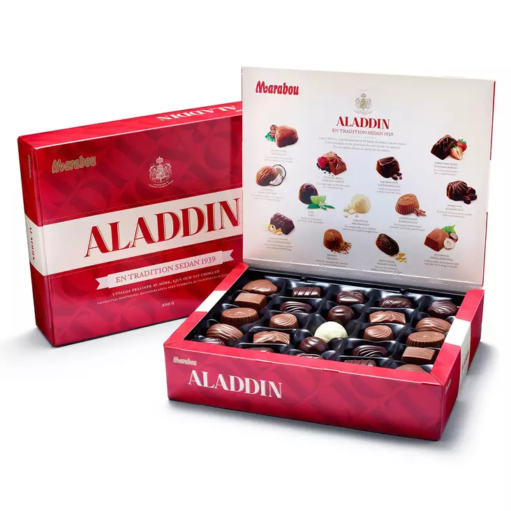 Aladdin marabou suklaarasia - Suklaalevyt ja konvehdit - 7310510002504 - 1