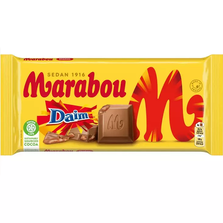 Maitosuklaalevy daim krokantilla - Suklaalevyt ja konvehdit - 7622202277764 - 1