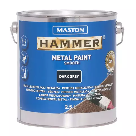 Tummanharmaa metallimaali - Metallimaalit - 6412490043674 - 1