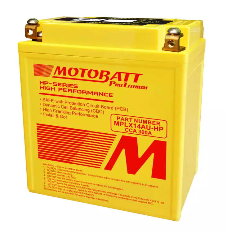 Motobatt Lithium-akku MPLX14AU-HP 12V 4Ah - Pienkoneakut 10-30Ah - 6947312406134 - 2