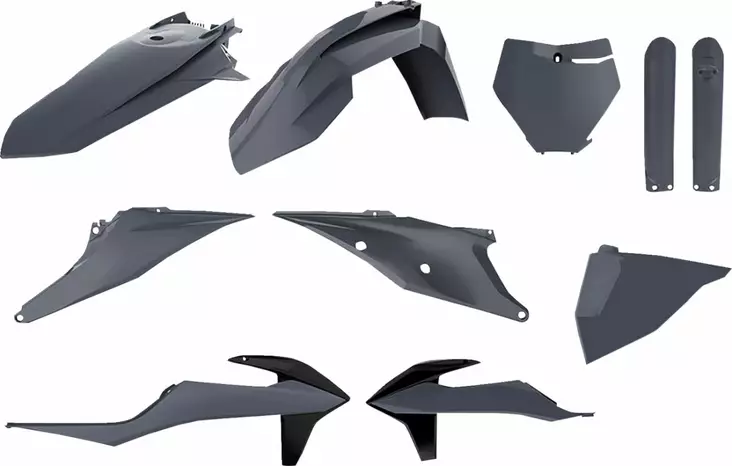 Muovisarja KTM 19-22 Grey - Motocrosspyörien katesarjat - 14032844 - 2