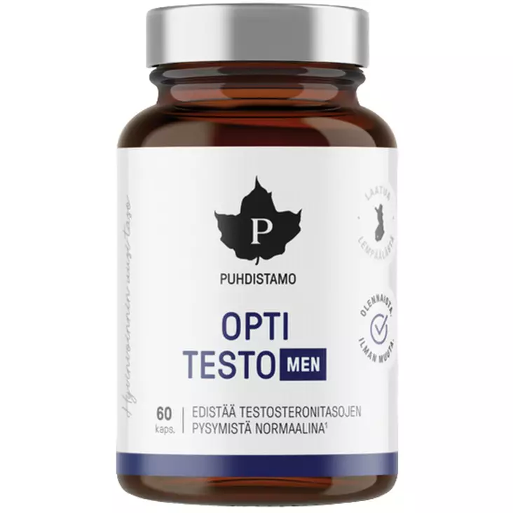 Puhdistamo opti testo men miesten normaalin hormonitoiminnan tueksi - Vitamiinit ja jauheet - 6430028420544 - 1