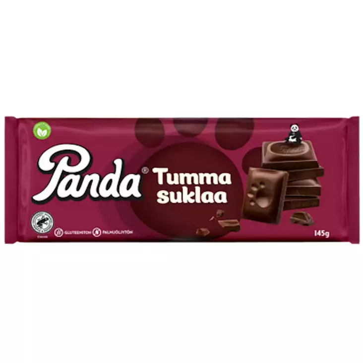 Panda tumma suklaalevy - Suklaalevyt ja konvehdit - 6412500002134 - 1
