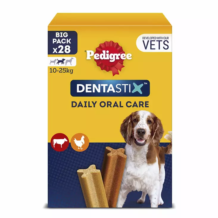 Pedigree dentastix medium iso pakkaus - Koiran hampaidenhoitotuotteet - 5010394006804 - 1