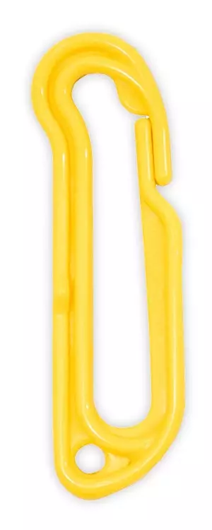 Pikahaka 95mm 4kpl muovia keltainen - Plaanarit, plaanarikelat ja narut - 6418252559544 - 1