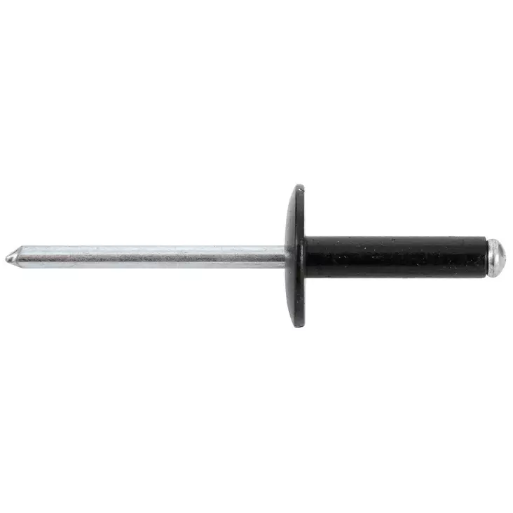Popniitti musta 4,8x20,0mm 25kpl Ø14mm - Sinkilät ja niitit - 8051099365824 - 1