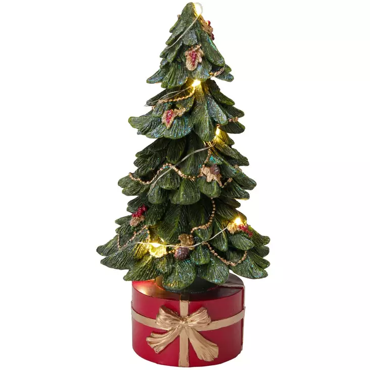 Pieni joulukuusi led valoilla pöytäkoriste - Pöytävalokoristeet - 8721037607384 - 1