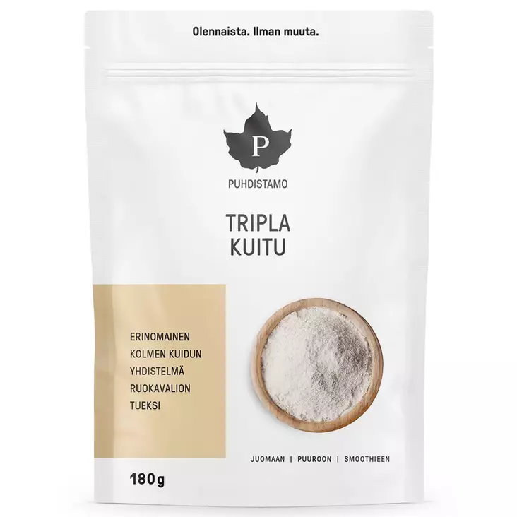 Puhdistamo tripla kuitu kuitujauhe 180 g - Vitamiinit ja jauheet - 6430028420964 - 1