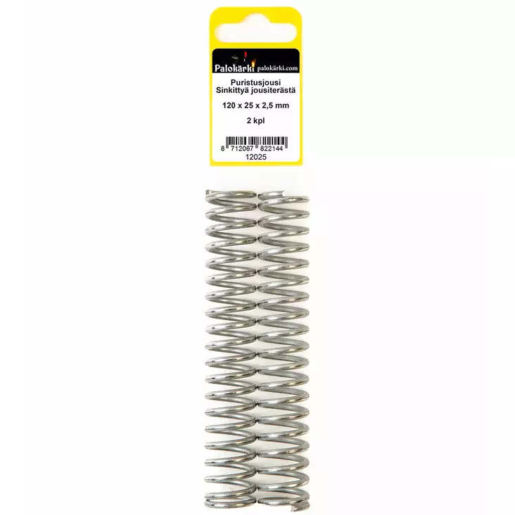 Puristusjousi 120x25x2,5mm 2kpl - Jouset ja jousilajitelmat - 8712067822144 - 1