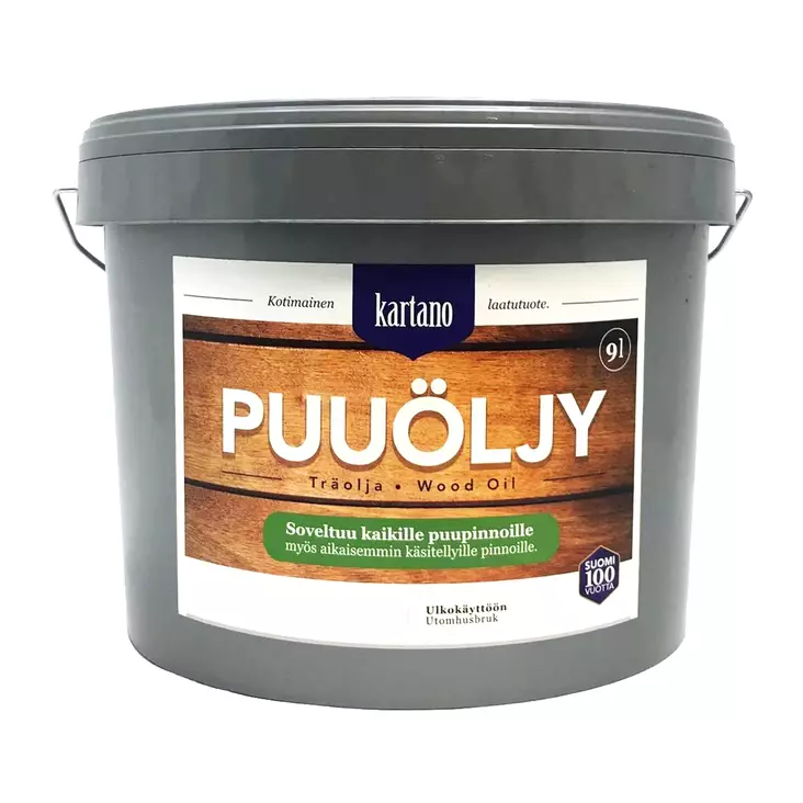 puuöljy musta 9 litraa terassiöljy - Puuöljyt ja suoja-aineet - 6438168107554 - 1