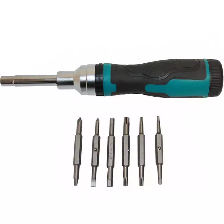 Räikkäruuvimeisseli ja vaihtokärjet - Ruuvimeisselit - 6430074695064 - 1