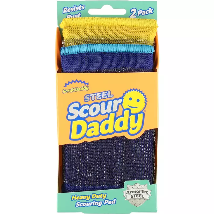 Scrub daddy steel scour daddy 2 kpl - Puhdistusliinat ja pesusienet - 5060481023344 - 1