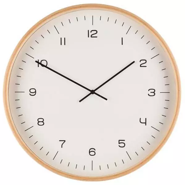 Seinäkello vaneri 53 cm - Seinäkellot ja pöytäkellot - 6410416170084 - 1