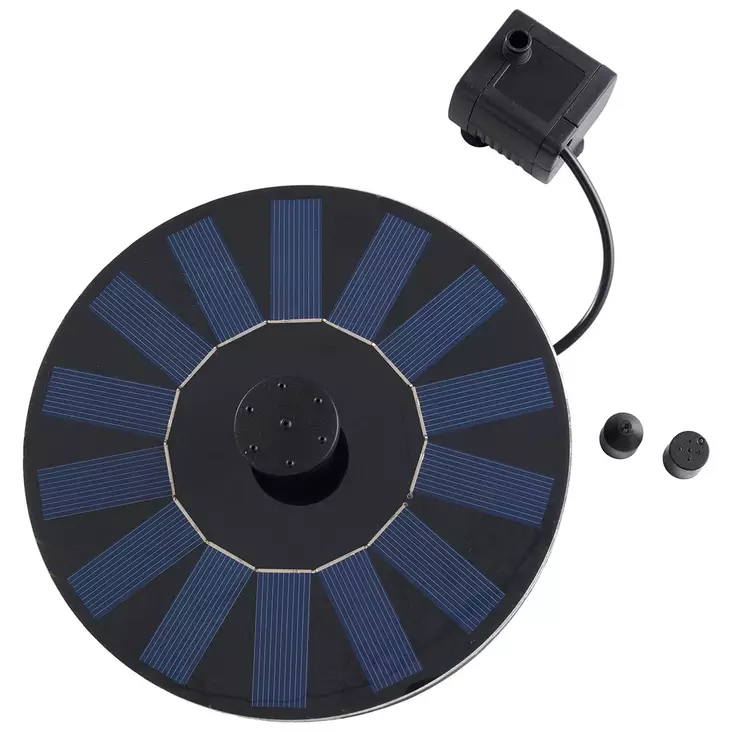 suihkulähde aurinkopaneelilla - Suihkulähteet ja suihkulähdepumput - 6438471288254 - 1