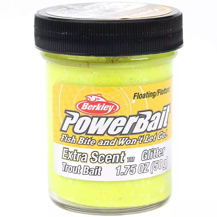 Powerbait sunshine yellow syöttitahna 50 g - Pilkkisyötit ja tahnat - 028632022504 - 1