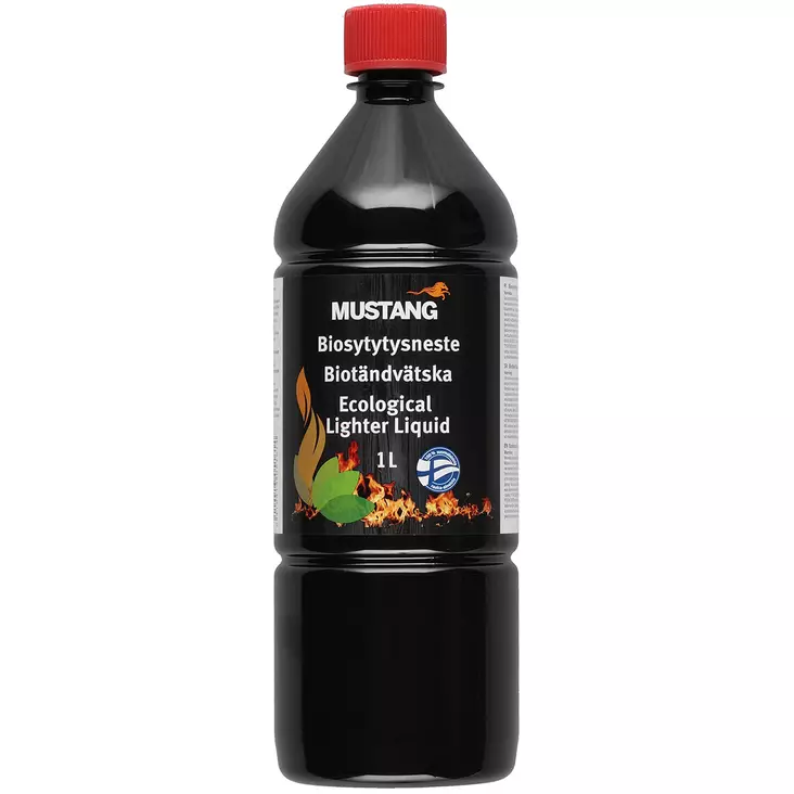 Mustang biosytytysneste 1 litra - Sytytyskaasut ja sytytysbensiinit - 6410413051614 - 1