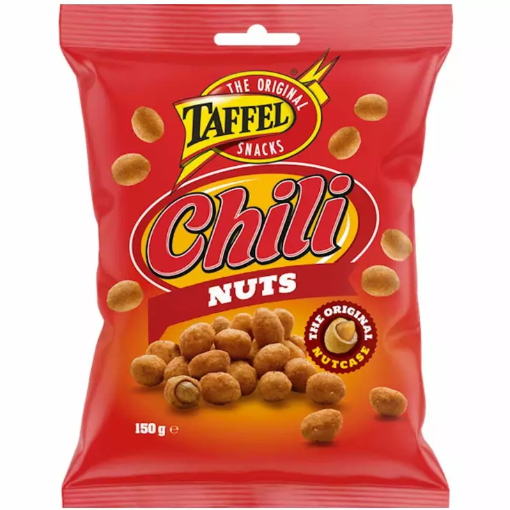Taffel chili nuts chilipähkinät - Keksit ja naposteltavat - 6410381092114 - 1