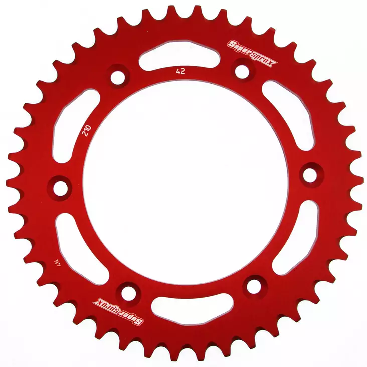 Takaratas Supersprox HO CR/CRF 51T punainen - Motocrossin ja enduron takahammasarattaat - 8592165076874 - 2