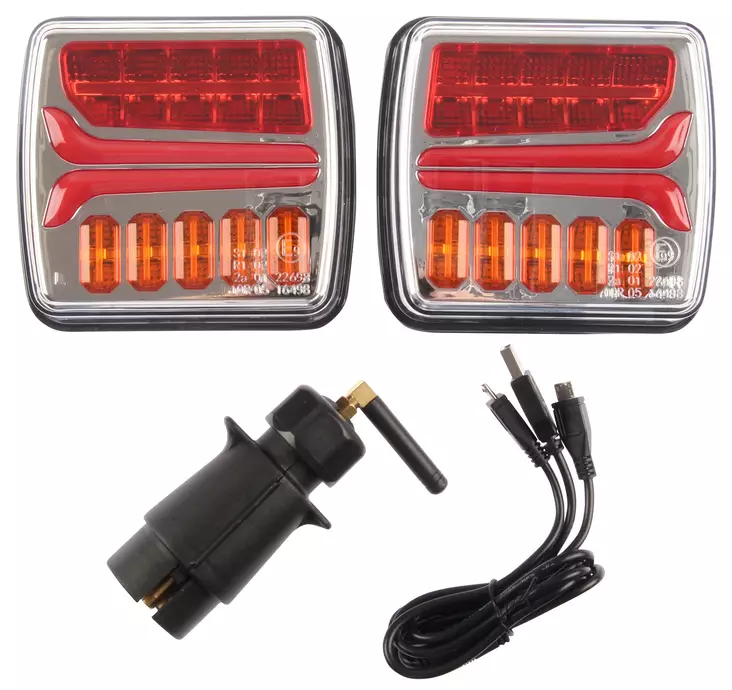 takavalopari langaton - Peräkärryn takavalot  - 6438255401084 - 1