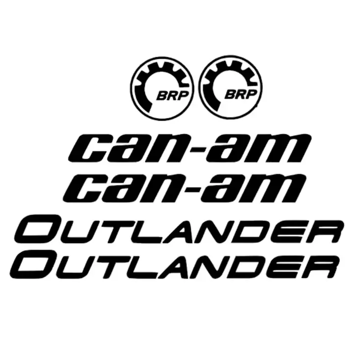 Can am outlander tarrat musta - Crossipyörän ja mopon tarrat  - 6438471339604 - 1