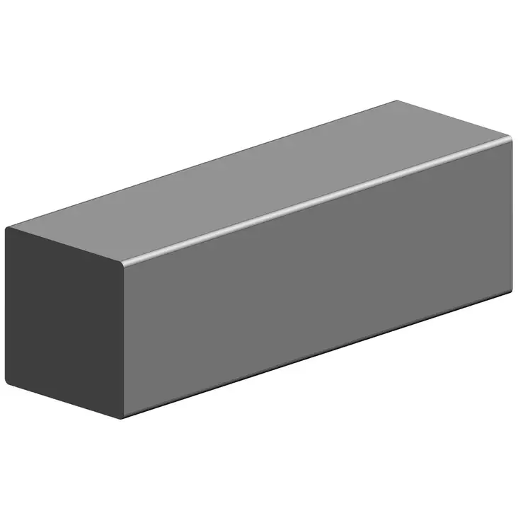 Teräs neliötanko 6x6x2000mm - Teräsputket - 6418914889804 - 1