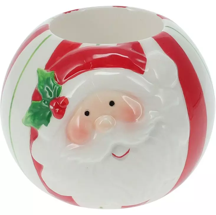 Tuikkukippo joulupukki 8 cm - Kynttilänjalat ja tuikkukipot - 8721037613194 - 1