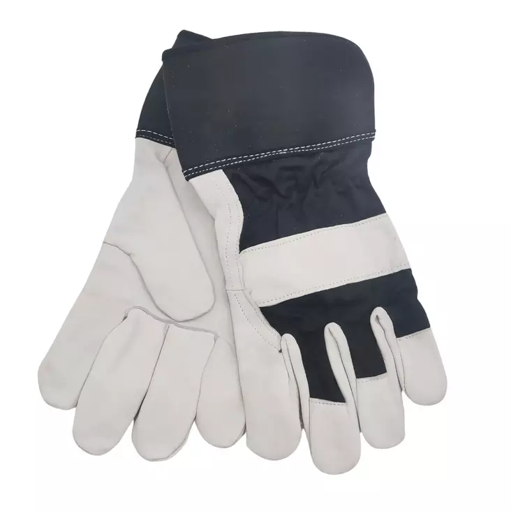 Työhanskat nahka mustavalkoinen - Käsineet - 6417124011524 - 1