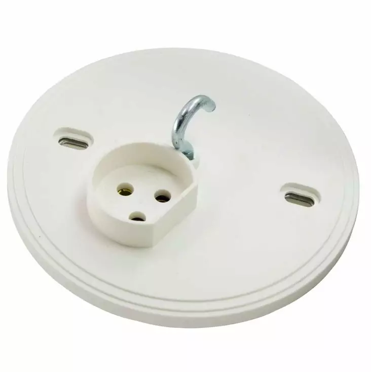 valaisinpistorasia kruunu uppoasennukseen kattovalaisimille - Valaisinpistorasiat ja kattopistokkeet - 6438140901224 - 1