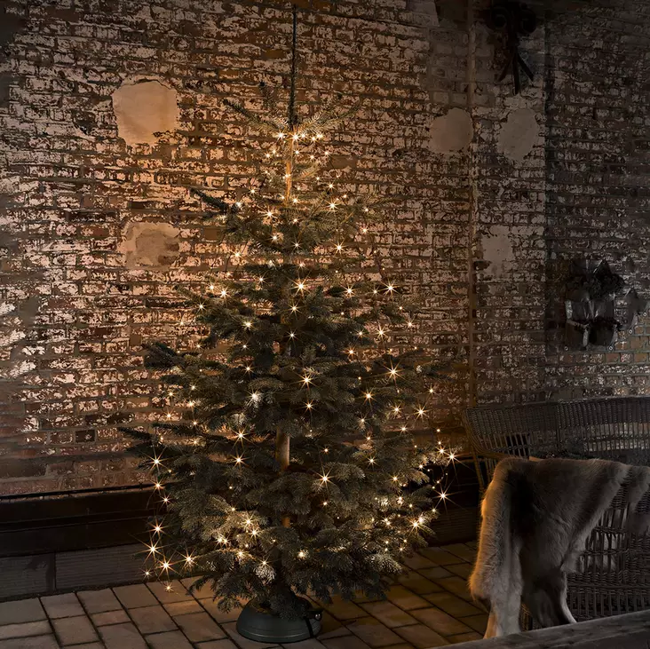 valohuppu 120led lämmin valkoinen - Kuusenvalosarjat ja valoverkot - 6410412974464 - 1