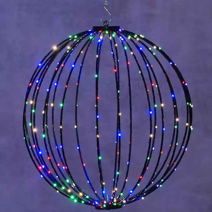 Värikäs led valopallo 30cm 160led finnlumor - Led-valopallot - 6410416310534 - 1