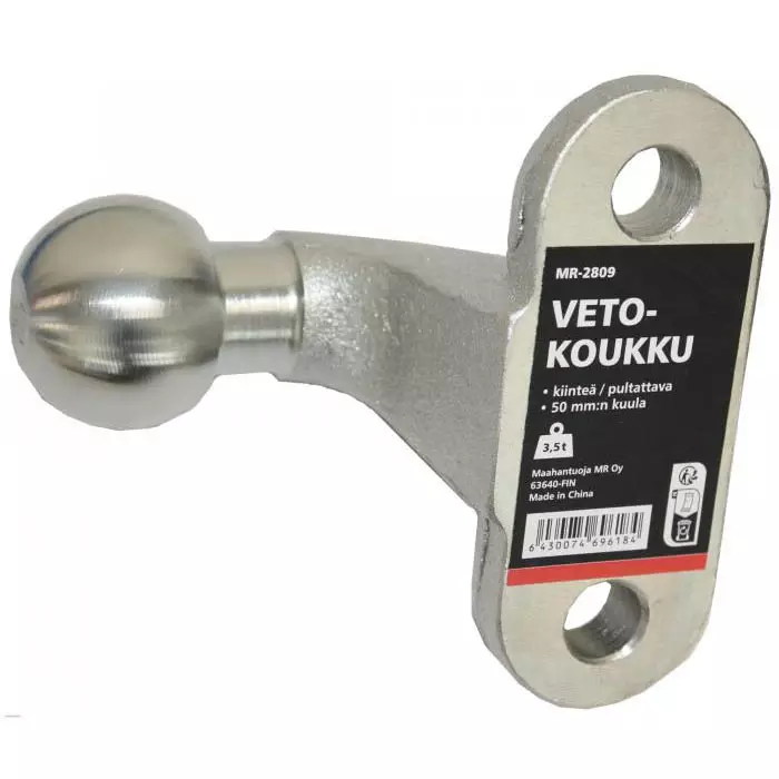 Vetokoukku 50mm kuula - Peräkärryn kuulakytkimet ja vetokuulat - 6430074696184 - 1