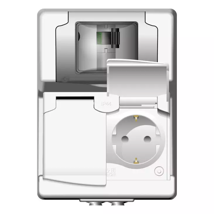 Vikavirtapistorasia 2-osainen - Pistorasiat  - 7394438701534 - 1