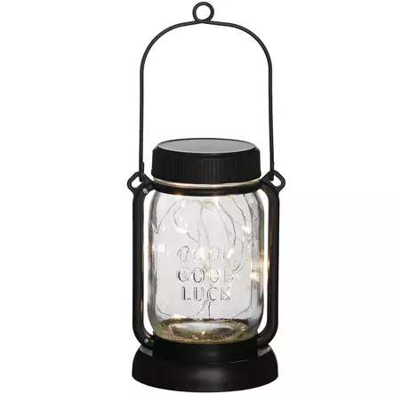 Aurinkokennovalaisin lyhty jar lasipurkki - Aurinkokennovalaisimet - 6410416556475 - 1