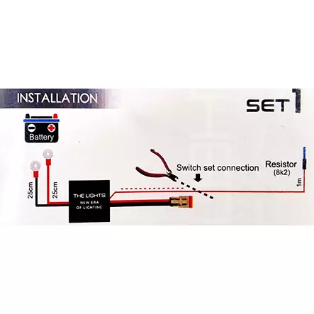 2-napainen johtosarja lisävaloilla CAN - Lisävalon tarvikkeet ja johtosarjat - 6438255400315 - 2