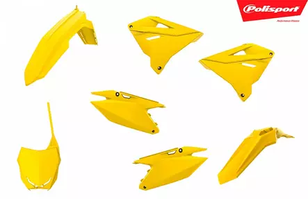 Katesarja Suzuki RM125/250 (01-08) 19-tyylinä keltainen - Motocrosspyörien katesarjat - 5604415100185 - 2