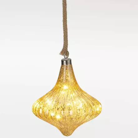 Sipulinmuotoinen led valokoriste lasia - Valokoristeet - 8721461155185 - 2