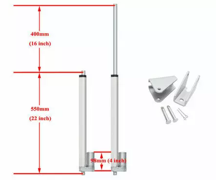 Lineaarimoottori 1500N 400mm - Sähkövaihtomoottorit ja varaosat - 6419774001085 - 2