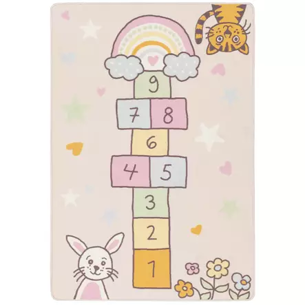 Matto hyppy 133x195cm ruutuhyppykuviolla - Lattiamatot - 6410416450605 - 1
