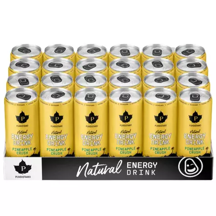 Puhdistamo strong energiajuoma pineapple crush tukkupakkaus - Energiajuomat - 6430028420155 - 1